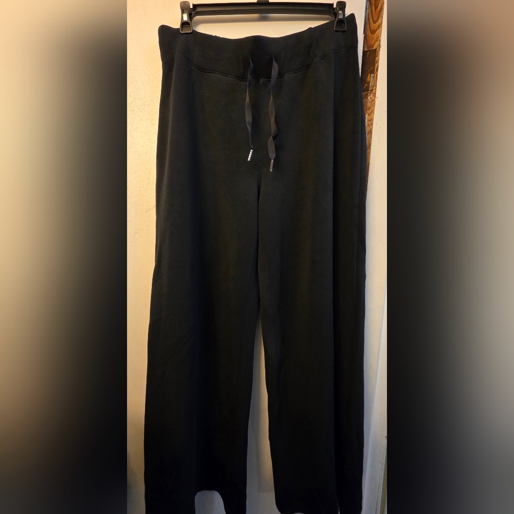 SPANX Air Essentials Wide Leg Pant Soft Relax Black Women's 2XT